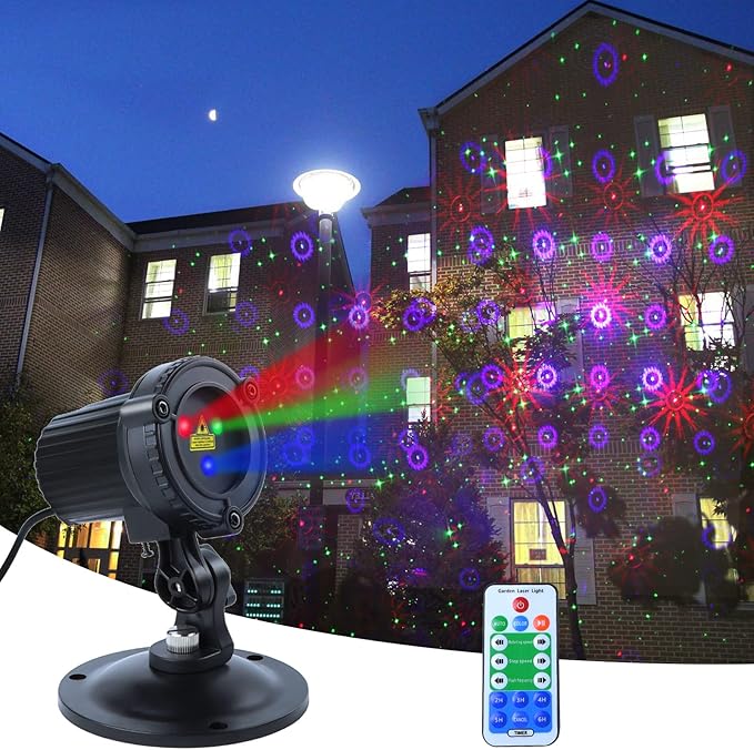 Outdoor Laser Christmas Projector Lights 18 Pattern Decorative Laser Projector - Image 2
