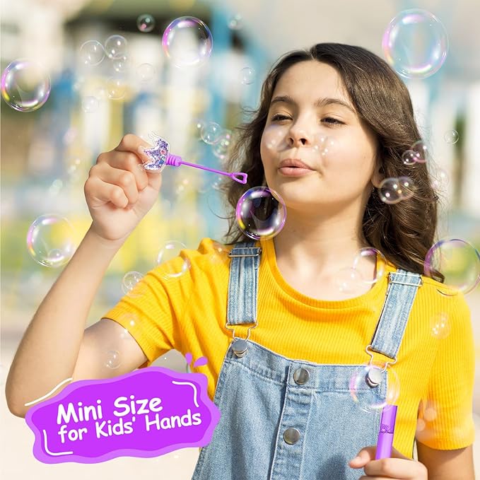 AFZMON 24Pcs Glitter Princess Bubble Wands - Image 4