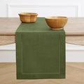 Solino Home Linen Olive Table Runner 72 Inches Long by SolinoHome