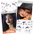 Halloween Witch Costume Temporary Tattoos – Magical Tattoo Kit by Savvi