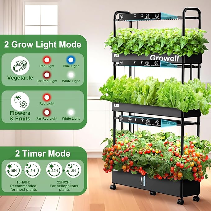 Large Hydroponics Growing System Kit, 90 Pods Vertical Hydroponic Garden - Image 5