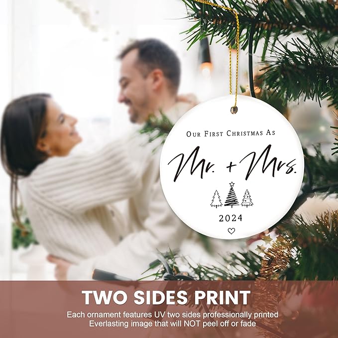 Our First Christmas Married Ornaments - Image 4