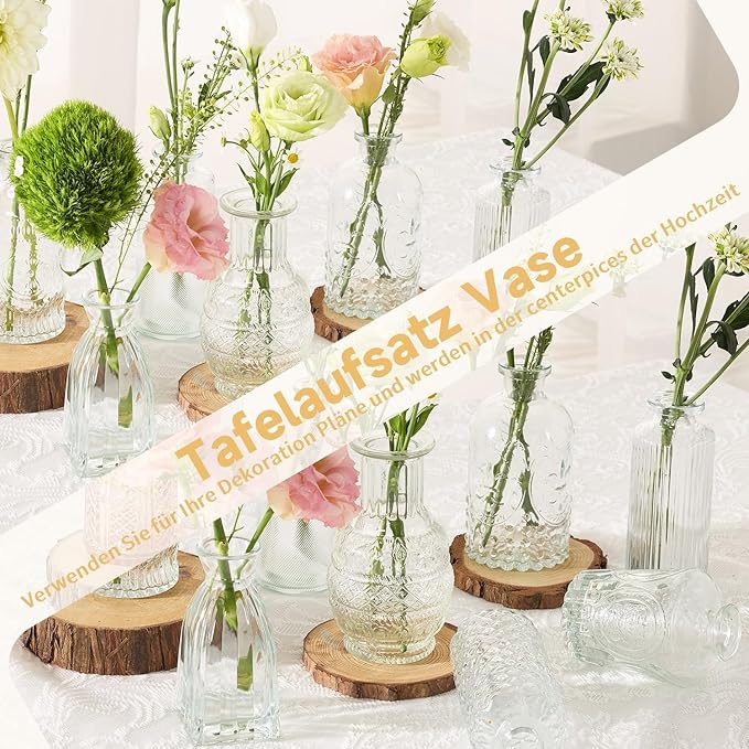12pcs Mini Bud Vases As Wedding Centerpieces - Image 7