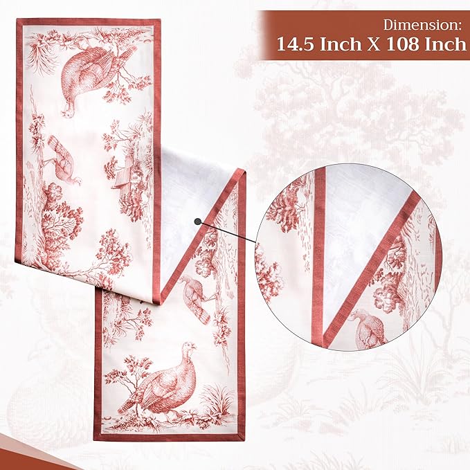 Maison d' Hermine Table Runner 100% Cotton Single Layer Table Runners 108 - Image 4