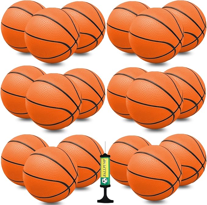 18 Pcs 5" Mini Basketball Set by Oleitodh
