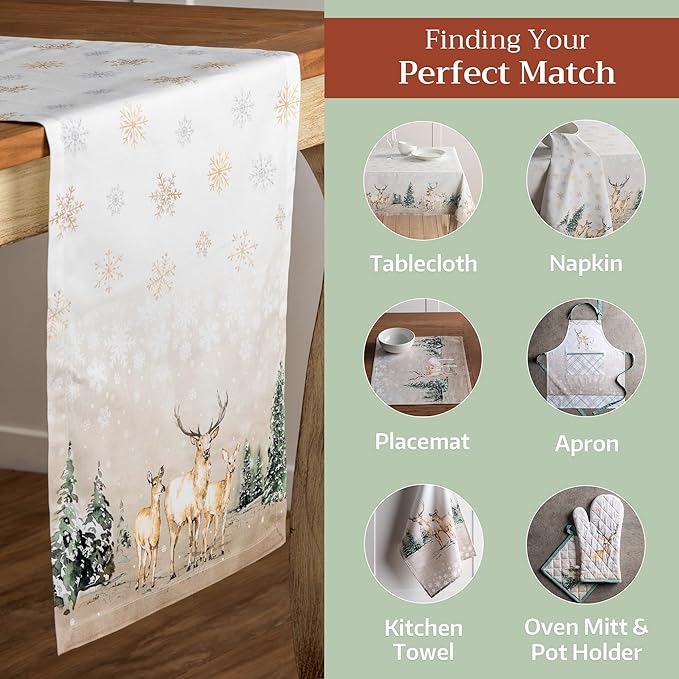 Maison d' Hermine Table Runner 100% Cotton Double Layer Table Runners 72 inches - Image 5