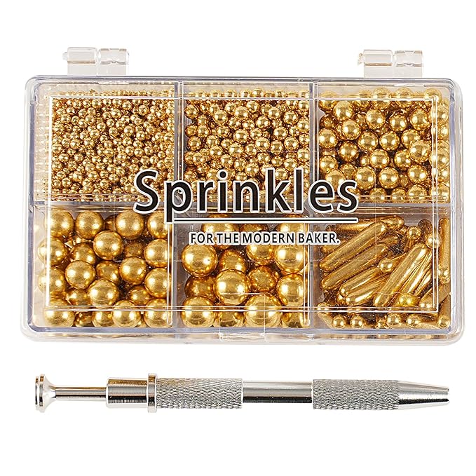 Kasvan Gold Mix Sugar Sprinkles by KASVAN