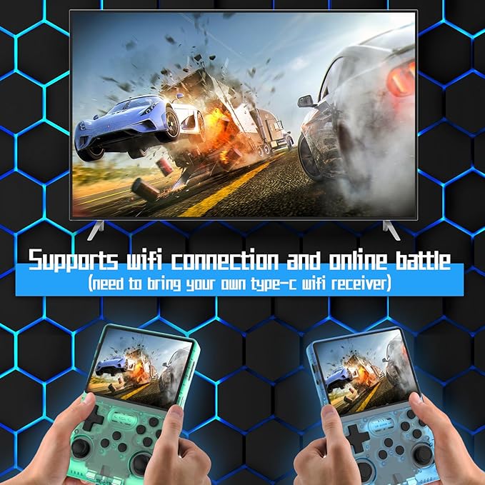 FVBADE R40S PRO Handheld Game Console 3.5 inch IPS Screen Mini Retro Console - Image 2
