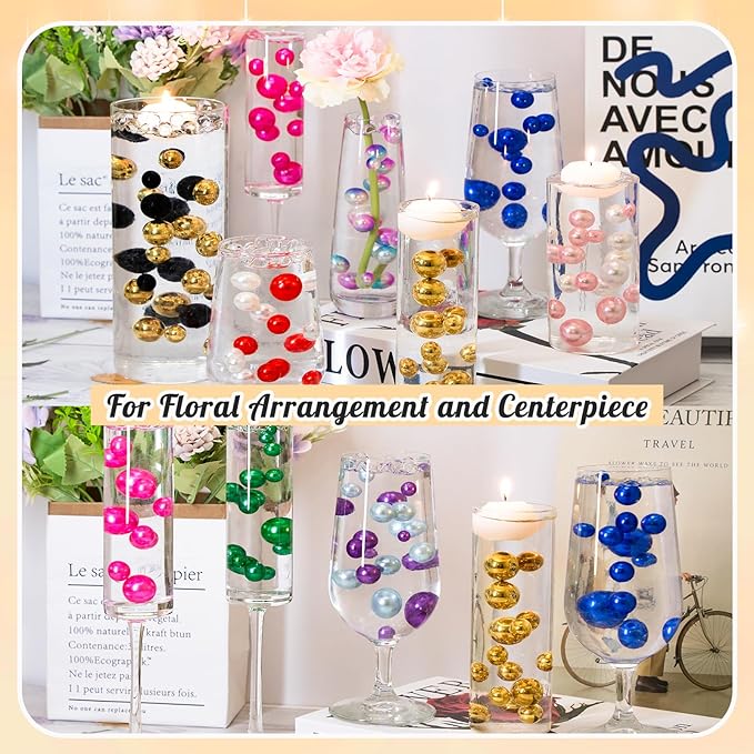 300Pcs Pearl Vase Filler, Candle Centerpieces, Wedding Birthday Party Home - Image 5