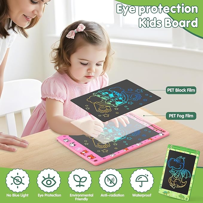 4 Pack LCD Writing Tablet for Kids, 8.5 Inch Colorful Doodle Board Drawing Pad - Image 5