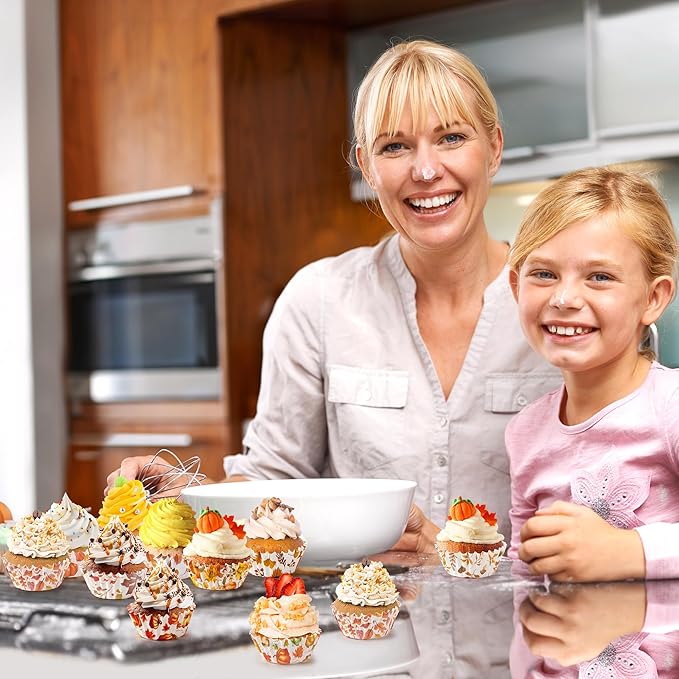 COcnny Fall Mini Cupcake Liners - Image 6