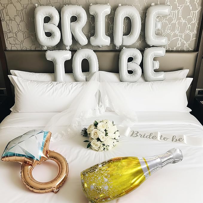 Classic pearl white Bridal Shower party decorations elegan White balloons - Image 5