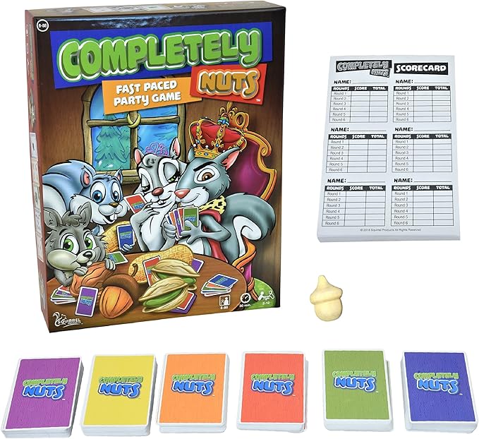 Squirrel Products Completely Nuts Fast Paced Party Game, Card Game by SquirrelProducts