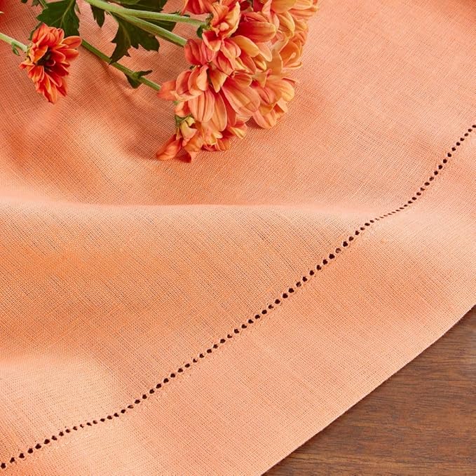 Solino Home Linen Coral Table Runner 120 Inches Long - Image 8