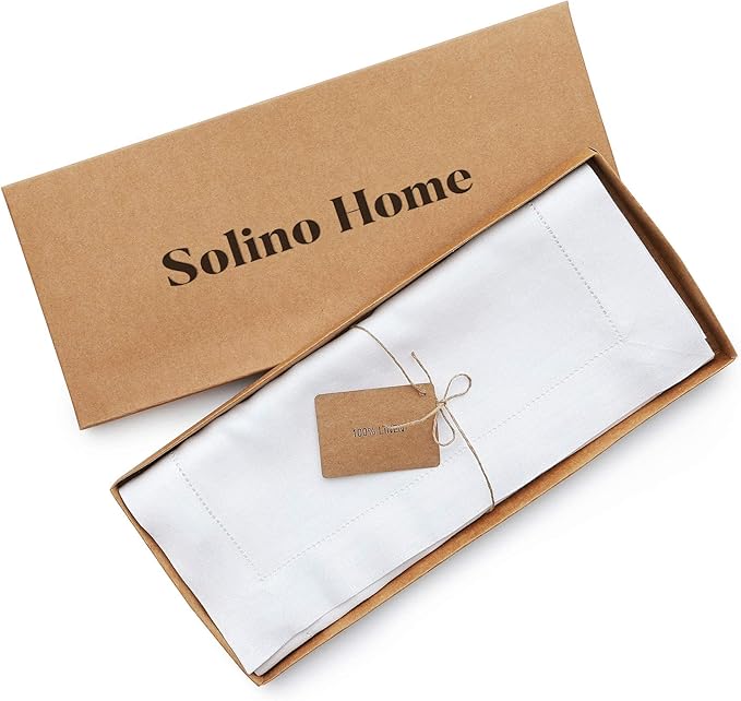 Solino Home Linen White Table Runner 144 Inches Long - Image 6