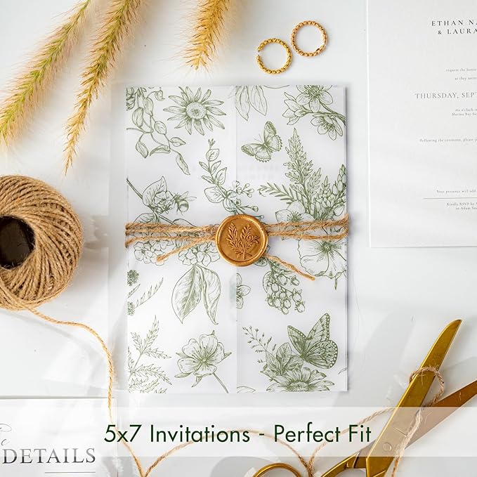 50 Pack Pre-Folded Vellum Jackets - Image 4