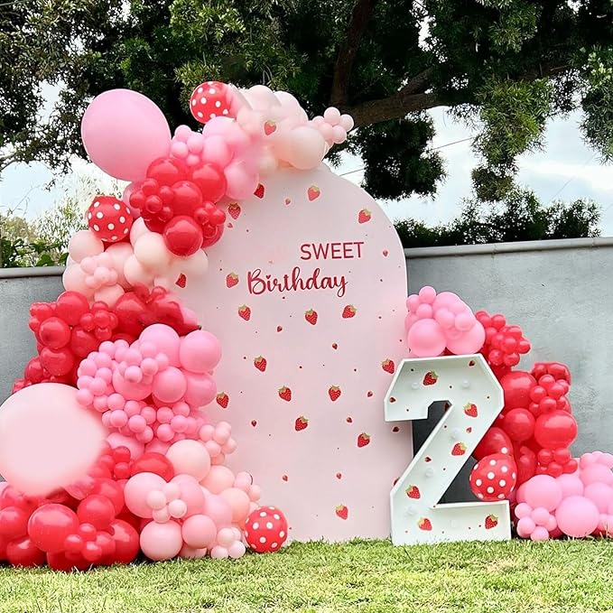 Strawberry Theme Balloons - Image 4