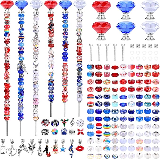 DIY Fairy Wand Garden Beads Stakes Wands Kit, Stainless Steel Stakes by AIPRIDY