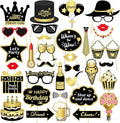 34pcs Birthday Party Photo Booth Props Kit, Favors Supplies by INTATIKOO