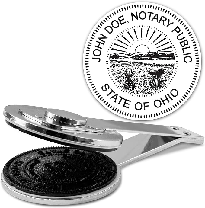MaxMark Insert Only for Notary Seal Round Desk Embosser for Ohio State by Maxmark