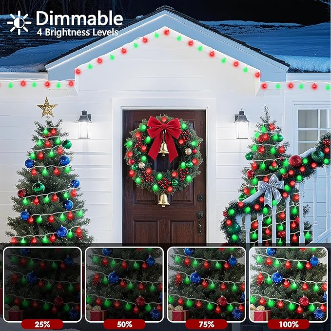 43FT 100LED Connectable Christmas String Lights Indoor Outdoor - Image 5