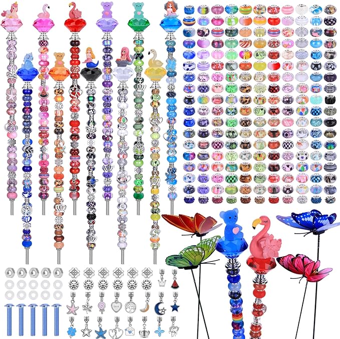 AIPRIDY 252 Pcs DIY Fairy Wand Garden Stakes Kit, Stainless Steel Stakes by AIPRIDY