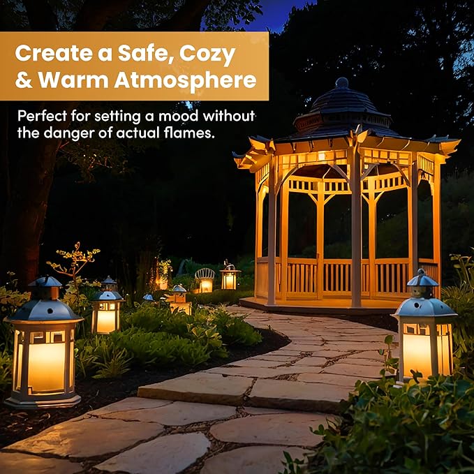 Flame Effect Chandelier LED Fire Candle Light Bulb Flaming Flicker E12 - Image 7