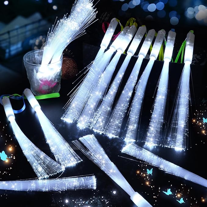 36 PCS White Fiber Optic Sticks, LED Fiber Wands, Fiber Optic Wand - Image 3