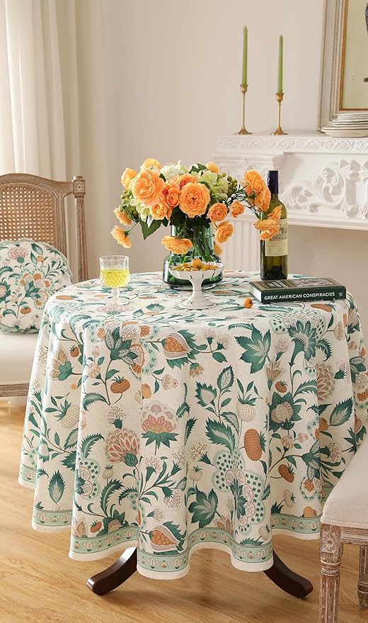 patdrea Designer Green French Table Cloth - Image 7