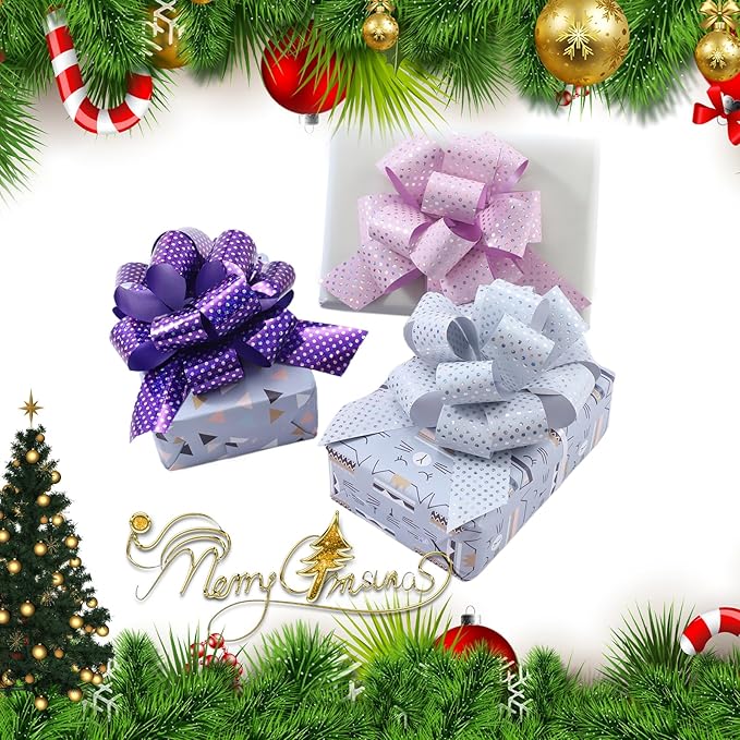 12Pcs Wave Point Wrap Pull Bows Gift Bows - Image 4
