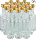 50 ml 24 Pack, Mini Small Glass Bottles by PellahGoods