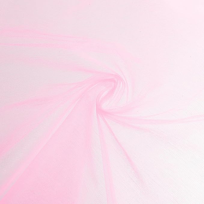 uxcell 19" by 5.5 Yard Tulle Fabric Backdrop Curtains - Image 3