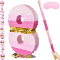 PCFING 20 Inch Number 8 Piñata Pink Gold by PCFING