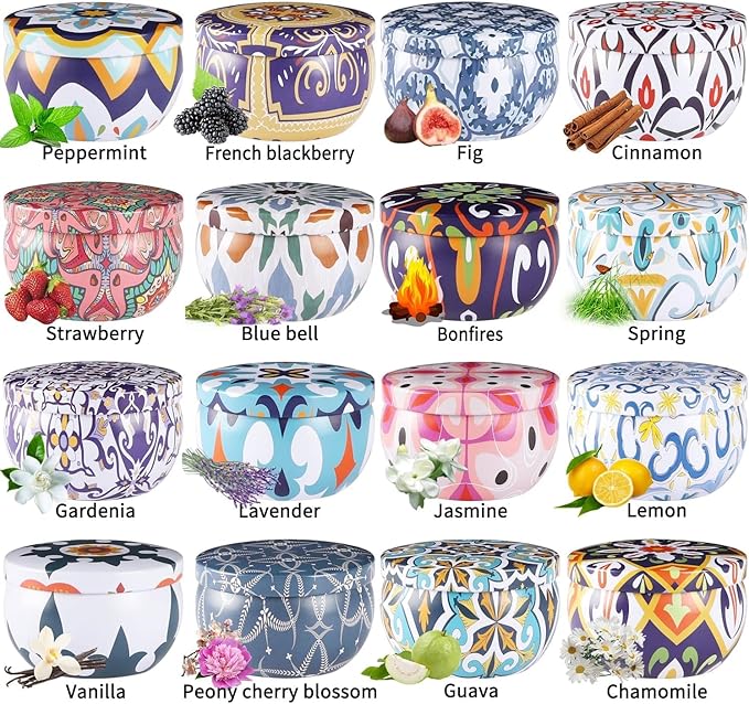 Scented Soy Wax Travel Tin Jar Candles - Image 2