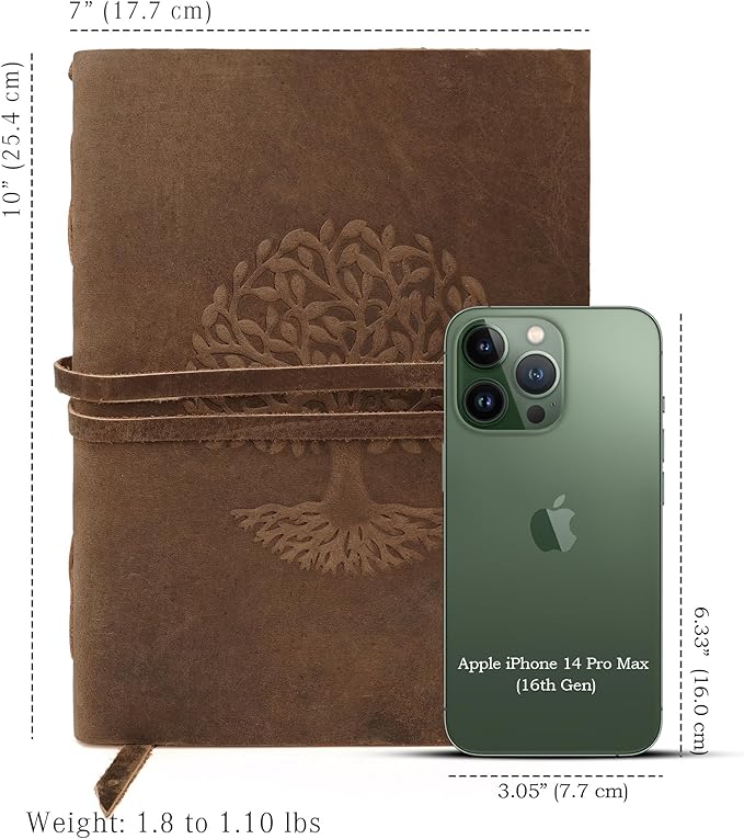 LUXEORIA Tree Of Life Leather Journal - Image 2