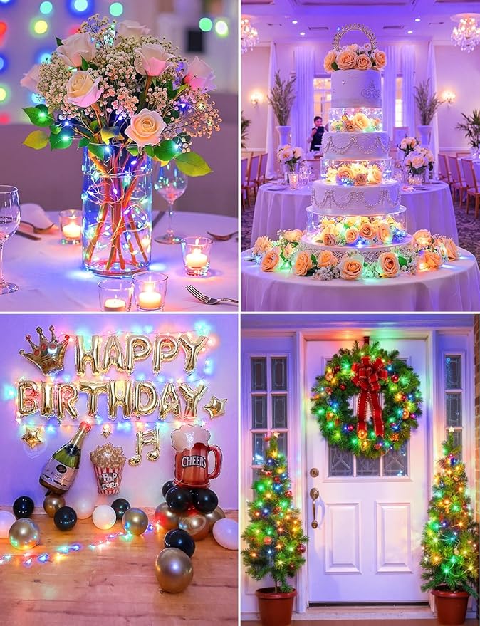 Brightown 14 Pack Multicolor LED Fairy Lights Battery Operated String Lights - Image 6