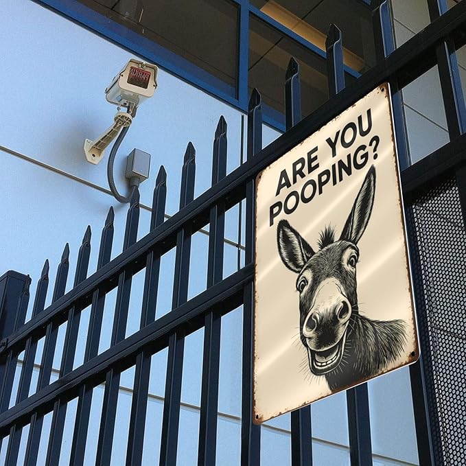 Funny Donkey Bathroom Sign - Image 5