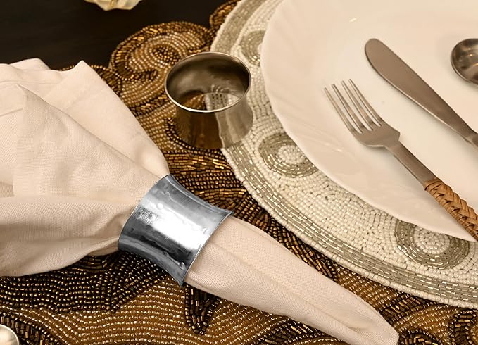 Metal Napkin Rings Set of 12 - Image 2
