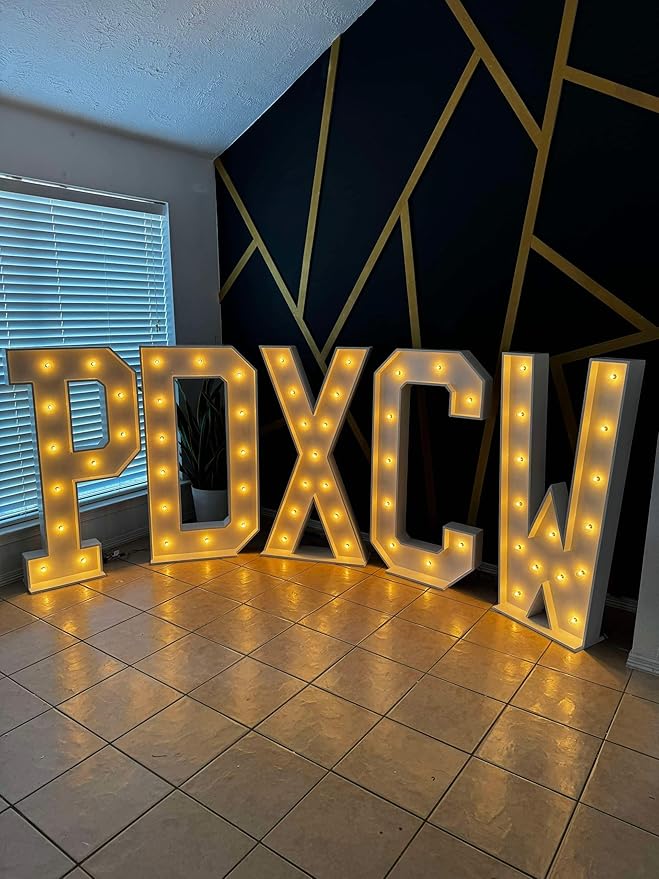 4ft Wood Marquee Letters/Numbers (Price is per Marquee, Once Order is Placed - Image 5
