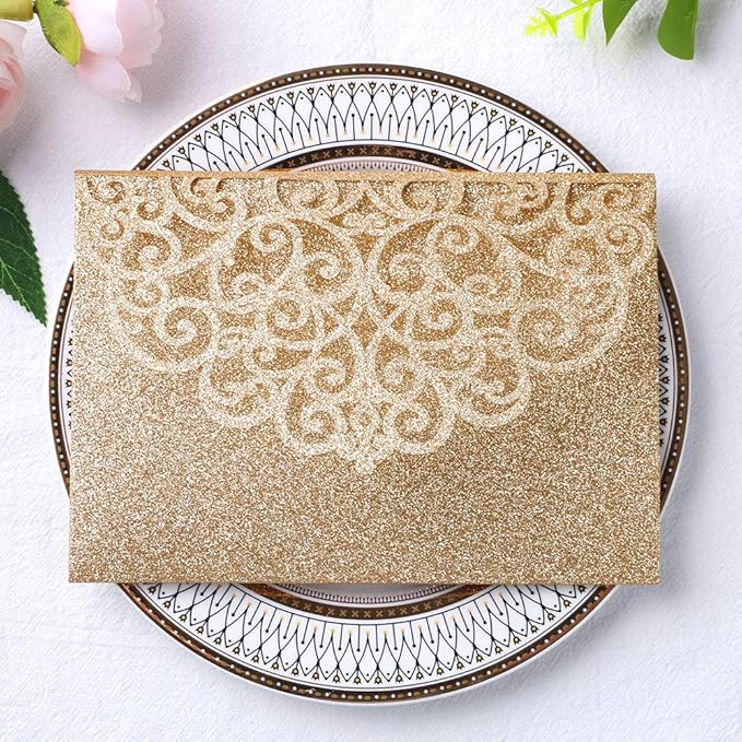 ponatia 5.12 x 7.2 Laser Cut Invitation Pocket - Image 2