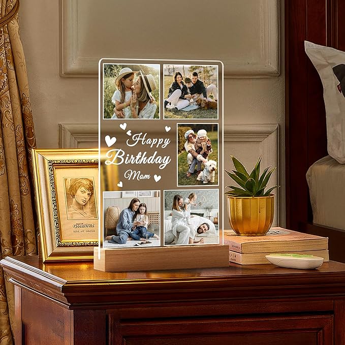 Personalized Birthday Gifts for Mom from Daughter Son, Custom Collage Picture - Image 7