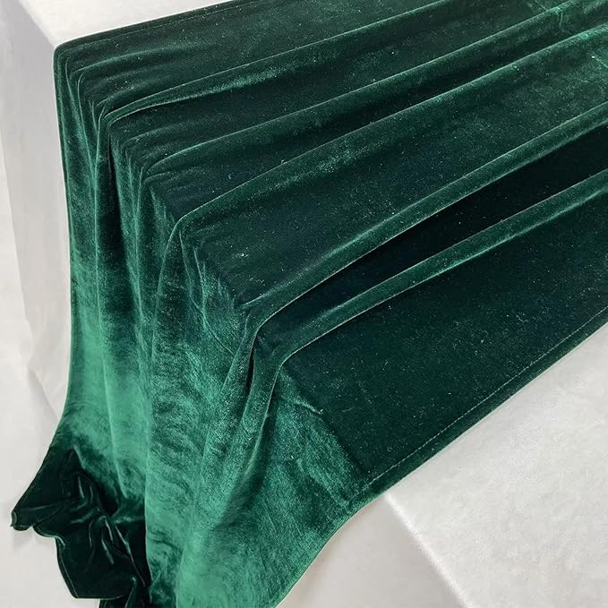 Luxurious Velvet Table Runner, 10ft Wedding Reception Decorations, 20x120inch - Image 7