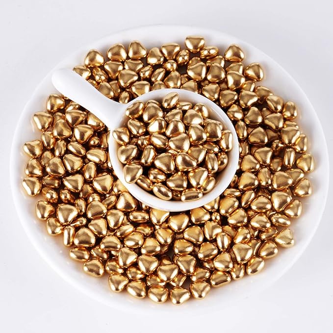 Kasvan Gold Heart Shapes Sprinkles - Image 4