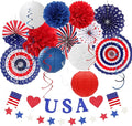 Red-White Blue Memorial-Day Patriotic Decorations by Huglony