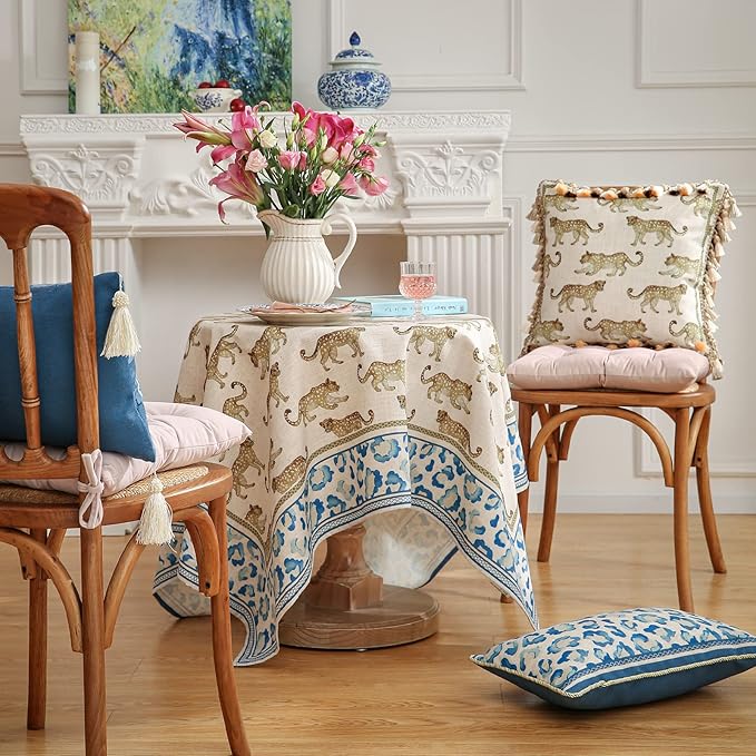 patdrea Designer Vintage Linen Table Cloth - Image 7