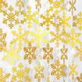 Gold Snowflake-Snow Christmas Party-Decorations Garland by Panduola
