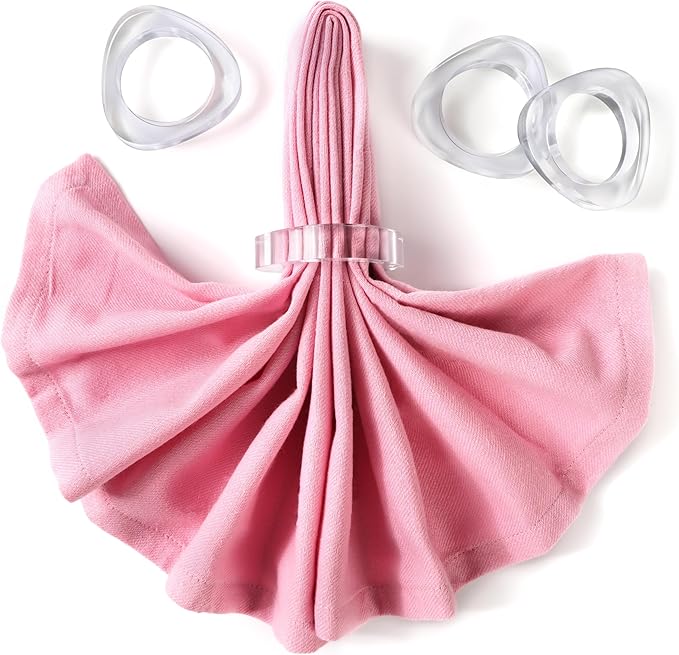 Clear Acrylic Napkin Rings - Image 4