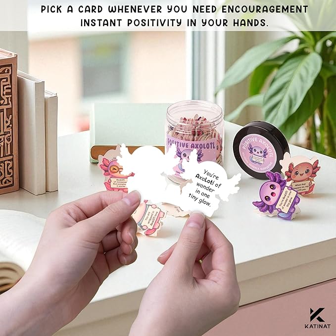 Positive Axolotl Jar – Cute Axolotl Gifts - Image 3