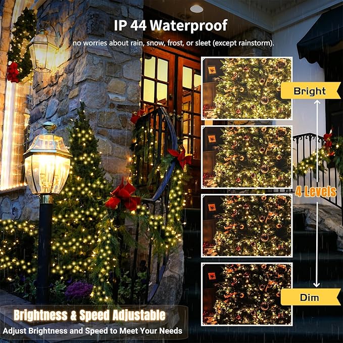 LJLNION 98.5ft Christmas Lights Color Changing - Image 6
