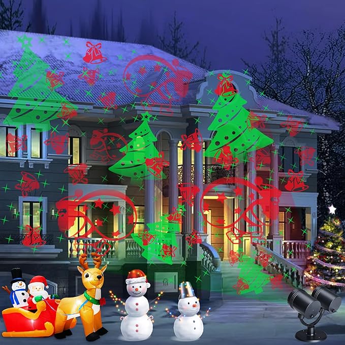 Christmas Lights Projector, Christmas Decorations Lighting Projector, - Image 3